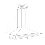 ZLINE 48" Autograph Stainless Wall Range Hood KB4SNZ-BLM48-CB