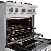 ZLINE 36"Classic Gas Range, Convection Gas Oven, DuraSnow® Stainless Steel, White Matte Door CGRS-WM-36