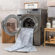 Barny Gray Denim Washable Rug