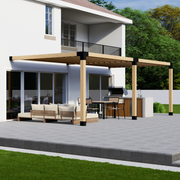 DIY Pergola Bracket Kit for an Attached Pergola With Slatted Roof - Any Size Up to 24' x 12'