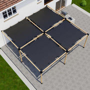 DIY Pergola Kit for an Attached Pergola With Canopies - Any Size Up to 24' x 24'