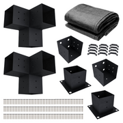 DIY Pergola Bracket Kit for an Attached Pergola Frame - Any Size Up to 12' x 12'