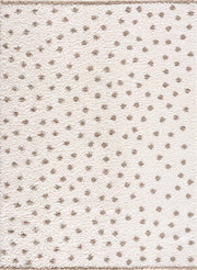 Chaia Dotted Cream & Brown Plush Rug