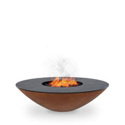 Arteflame Classic 40″ — Fire Pit with Cooktop (CORTEN Bowl; Short Round / Short Euro / Built-In No Base)