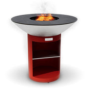 Arteflame 40″ Platinum Series — Stainless Fire Bowl Flat-Top Grill with Storage Base