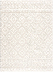 Eivin Cream Diamonds Plush Rug