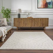 Eivin Cream Diamonds Plush Rug