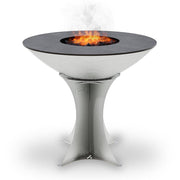 Arteflame 40″ Platinum Series — Stainless Fire Bowl Flat-Top Grill with Euro Base (Stainless or Powder-Coated Black)