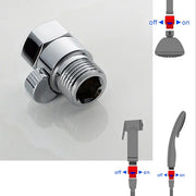 Water Flow Control Valve Brass G1/2 shower Flow Restrictor Adjustable Water Volume for HandHeld Shower Head Shut Off Valve