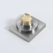 Brushed Nickel brass floor drain 4x4inch