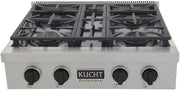 Kucht 30 Inch Gas Sealed Burner Rangetop, KFX309T-K