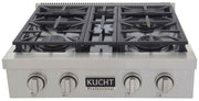 Kucht 30 Inch Gas Sealed Burner Rangetop KFX309T-S