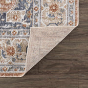 Gael Rust Flat Pile Washable Rug