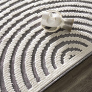 Deron Gray Rainbow Washable Rug
