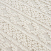 Fadey White 3D Washable Rug