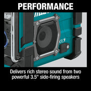 Makita XRM10 18V LXT/12V max CXT Lithium-Ion Cordless Bluetooth Job Site Charger/Radio