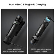 OLIGHT SEEKER4PROMTBKCW Seeker 4 Pro High Power Flashlight -Matte Black CW(5700~7000K)
