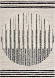 Angus Black&White Geometric Area Rug