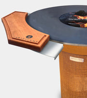 Arteflame 40″ Platinum Series — Stainless Fire Bowl Flat-Top Grill with Storage Base