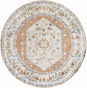Gael Rust Flat Pile Washable Rug