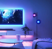 ssentials Matter-Enabled 6.56 ft Plug-In LED Rope Light & A19 Smart Color Bulbs (2-Pack)