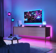 ssentials Matter-Enabled 6.56 ft Plug-In LED Rope Light & A19 Smart Color Bulbs (2-Pack)