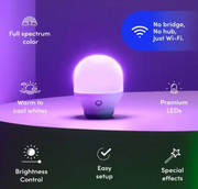 LIFX 60-Watt Equivalent Smart 2-A19 LED Light Bulbs and 1-Switch