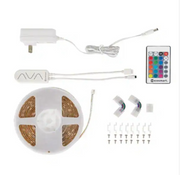 EcoSmart 16.4 ft. RGBW Color-Changing Dimmable Linkable Plug-In LED Strip Light with Remote