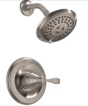 Delta Porter Rough-in Valve Included Single-Handle 3-Spray Shower Faucet 1.75 GPM in Brushed Nickel