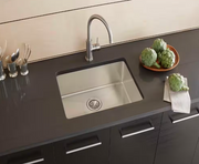 Elkay Crosstown 24 in. Undermount Single Bowl 18-Gauge Stainless Steel Kitchen Sink (Sink Only)