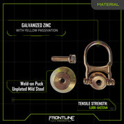 Frontline STWD5K ALPHA Swivel 5k Steel Anchor with Weld-on Puck