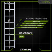 Frontline VLCS Ladder Cable Vertical Lifeline System (Stainless Steel) 20'