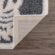 Zane Charcoal Tibetan Tiger Plush Rug