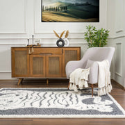 Zane Charcoal Tibetan Tiger Plush Rug