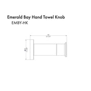 ZLINE Emerald Bay Bathroom Accessories Package with Towel Rail, Hook, Ring and Toilet Paper Holder, 4BP-EMBYACC-MB