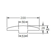 Aconite 0.28 in. Thick x 2 in. Wide x 78 in. Length High Gloss Wood T-Molding