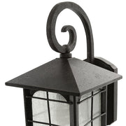 Brimfield Aged Iron 1-Light Outdoor Line Voltage Hardwired Porch Light Wall Sconce with No Bulb Included