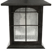 Brimfield Aged Iron 1-Light Outdoor Line Voltage Hardwired Porch Light Wall Sconce with No Bulb Included