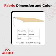 ALEKO Retractable Awning Fabric Replacement