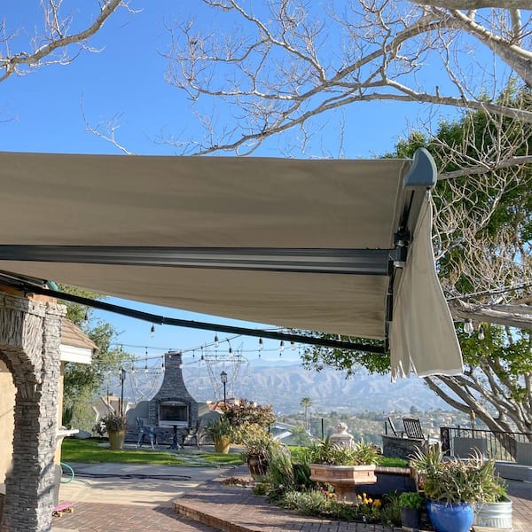 Rectangular 12 x 10 ft. Fabric Replacement for Retractable Fixed Awning - Thumbnail 5