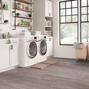 Almond Oak 3 MIL x 6 in. W x 36 in. L Peel and Stick Water Resistant Vinyl Tile Flooring 36 sq. ft./CTN