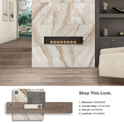 LuxeCraft Arteko Antique White 3 in. x 12 in. Glazed Ceramic Wall Tile (12 sq. ft./Case)
