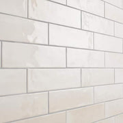 LuxeCraft Arteko Antique White 3 in. x 12 in. Glazed Ceramic Wall Tile (0.25 sq. ft./Each)