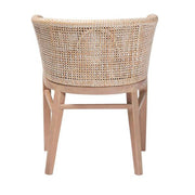 Papua Antique White Rattan Dining Chair
