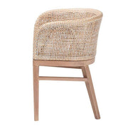 Papua Antique White Rattan Dining Chair