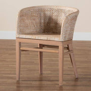 Papua Antique White Rattan Dining Chair