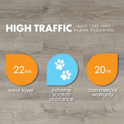 Antler Trail Oak 22 MIL x 8.7 in. W x 48 in. L Click Lock Waterproof Luxury Vinyl Plank Flooring (20.1 sq. ft./Case)