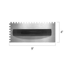 1/4 in. x 3/8 in. x 1/4 in. SQ Notched Economy Flooring Trowel