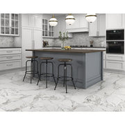 EpicClean Milton Arabescato Marble 12 in. x 12 in. Glazed Ceramic Mosaic Tile (1 sq. ft. / piece)