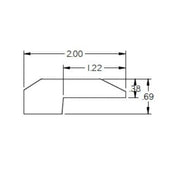 Arabica 0.38 in. Thick x 2 in. Width x 78 in. Length Matte Wood Multi-Purpose Reducer